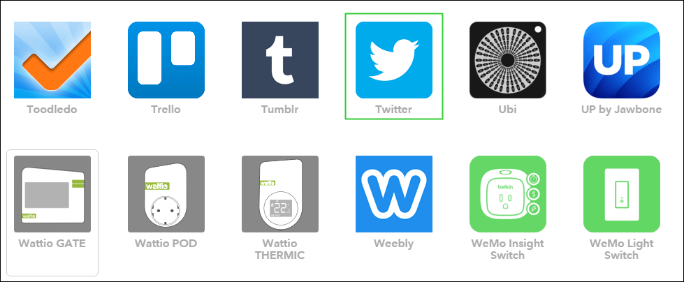 IFTTT,レシピ作成,this,that,Twitter